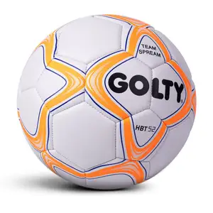 Balón de fútbol con logotipo personalizado cosido a máquina de alta calidad, tamaño 2 3 4 5 para promoción de entrenamiento