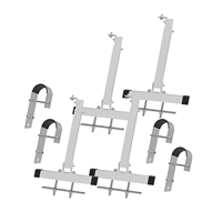 Supports de montage réglables pour panneaux solaires de balcon pour 2 modules photovoltaïques