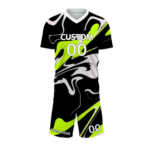 بدلة رياضية لكرة القدم من البوليستر مقاومة للتجاعيد سهلة الغسل - Product Image 3