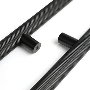 Poignée de meuble en laiton massif, barre de tirage extra-longue pour appareils électroménagers, maille texturée rayée droite pour villa, hôtel, centre commercial, tringle de penderie - Product Image 2