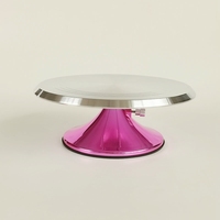 Festes Ventil einstellbar drehbar 12 Zoll Alu. Cake Turntable Table Stand Base