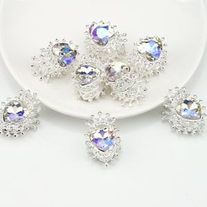 Ventes directes d'usine sueur-coeur perles fantaisie bracelet à bricoler soi-même perles en métal en vrac accessoires - Product Image 1