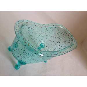 Mini caja de almacenamiento de plástico para bañera, diseño colorido y moteado, organizador de cosméticos para baño, sin tapa, BC 0003 - Product Image 2