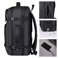 Sac à dos de voyage personnalisable et extensible en gros, grande capacité, pour hommes, sac à dos pour ordinateur portable avec port de charge USB