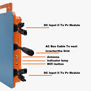 Microinversor Teba GT-1400 de 1400W para Red Solar, Salida Única, IP66 Impermeable - Product Image 4