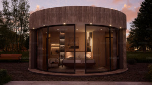 Panel de Pared Preensamblado para Cabaña de Madera, Reduce el Trabajo y el Tiempo en el Sitio - Product Image 2