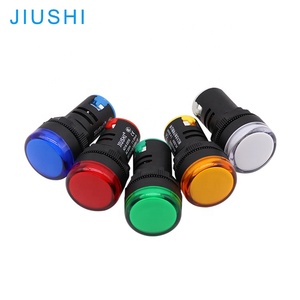 Jiushi แผงไฟแสดงสถานะ AD16-22DS ac/dc 12V 24V 110V 220V LED สีสันสดใส22mm นำสัญญาณนักบินไฟแสดงสถานะ - Product Image 2