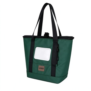 Sac isotherme OEM 20L motif lettres rouges imperméable écologique avec fermeture éclair et double poignée portable pour pique-nique - Product Image 4