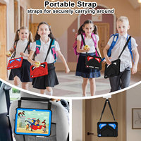 Étui de protection robuste pour iPad A16 11e génération 2025 et iPad 10e génération 10,9 2022 avec double support et sangle d'épaule en silicone + PC, OEM ODM