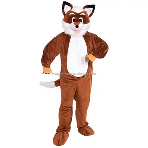 Costume adulte réaliste Costume de mascotte de Noël Costume de mascotte de renard bleu d'animal en peluche de fourrure