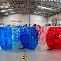 Ballon gonflable AirFunPro en bâche PVC, ballon de football à bulles humaines, ballon Zorb pour enfants et adultes, 1,2 m/1,5 m/1,8 m
