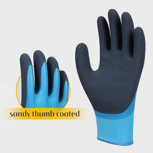 قفازات أمان XINGYU XL من النايلون 15 جم من اللاتكس مطلية بالكامل بالرمال ومقاومة للماء مقاس XL من النايلون القطني محبوك والعمل من النايلون - Product Image 2