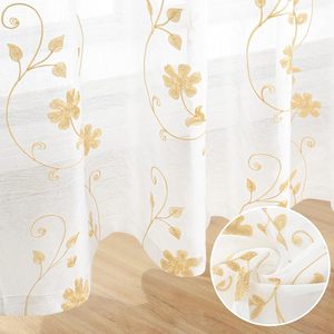Pas cher et Offre Spéciale Broderie Rideaux Tissus Lin Look Sheer <span class=keywords><strong>Rideau</strong></span> <span class=keywords><strong>Tissu</strong></span> Mètres Rouleau Textiles De Maison - Product Image 4