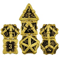 Set de 7 dés à crânes DND multiformes pour jeux de rôle, Dungeons & Dragons, COC, jeux de société, échecs/cartes