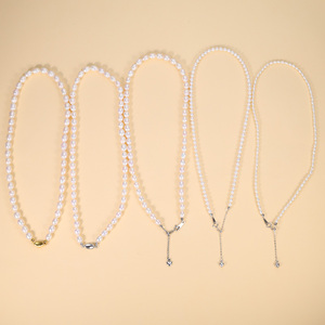 Tempusort <span class=keywords><strong>Pearl</strong></span> 100% pulgadas agua dulce natural diferentes tamaños para mujeres collar de joyería de boda - Product Image 4