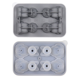 Bac à glaçons en silicone de qualité alimentaire en forme de chat, 50 ml, couleur personnalisable, idéal pour la crème glacée maison – Vente chaude, écologique - Product Image 5