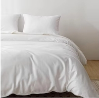 Parure de lit d'hôtel 100 % coton 200-1000TC, drap, housse de couette et taie d'oreiller personnalisés de haute qualité pour usage domestique et hôtelier
