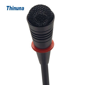 Micro de bureau GM-02 Thinuna Microphone professionnel à col de cygne avec invite d'<span class=keywords><strong>intro</strong></span>/d'<span class=keywords><strong>outro</strong></span> à 4 tons et double alimentation à lumière halo rouge - Product Image 2