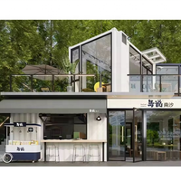 Casa contenedor Modular de estructura de acero pequeña portátil para exteriores para uso en tienda de oficina en casa DISEÑO DE Panel sándwich móvil