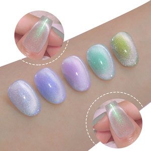 Esmalte de Uñas Estilo Japonés con Efecto Ojo de Gato Polar, Gel Brillante con Cristales de Colores, Pintura de Uñas en Gel - Product Image 5