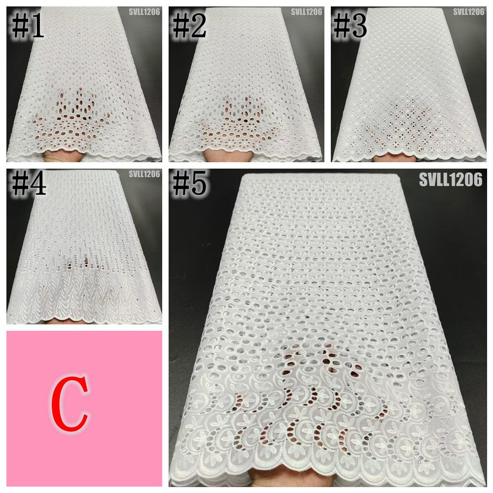 épine lace cotton panier white Wholesale High Quality White Cotton Lace Fabric with Holes