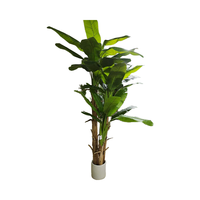 Plante artificielle grande bananier de 12 pieds, faux bonsaï, plantes pour la maison et le bureau, décoration intérieure, boîte en carton, feuilles en plastique, palmier en plastique