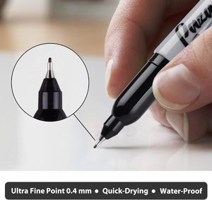 <strong>Ultra</strong> <strong>Fine</strong> Tips <strong>Sharpie</strong> Colored Permanent Marker Pens Factory Customization Black 0.4mm <strong>Fine</strong> <strong>Point</strong> Tip - Product Image 5