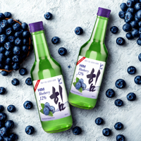 Alcool de soju à prix compétitif Liqueur de myrtille Vente en gros Boisson alcoolisée coréenne fabriquée au Vietnam Fabricant