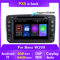 MEKEDE android 11 IPS DSP 8core Car Radio android para Benz W209 W203 W163 W463 Viano W639 4 + 64GB WIFI GPS BT SWC RDS AM ESTÉREO