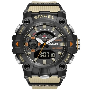 <span class=keywords><strong>Reloj</strong></span> <span class=keywords><strong>Smael</strong></span> 8040 Nuevo para Hombre con Manecillas Luminosas, Resistente al Agua, de Moda, Movimiento Doble Analógico-Digital, Calendario y Semana - Product Image 1