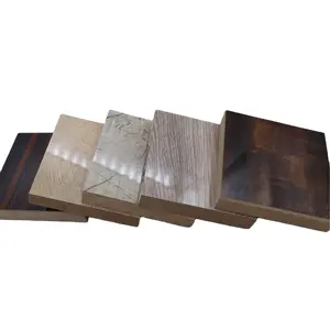 Papan kayu UV 18mm mengkilap tinggi desain antigores MDF laminasi