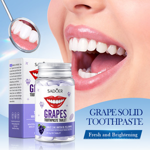 OEM ODM SADOER Soin buccal Dentifrice <span class=keywords><strong>solide</strong></span> aux fruits jaune pour le nettoyage du tartre Marque privée - Product Image 2