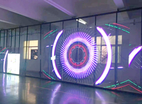 Écran LED transparent P3.91-7.82, installation et entretien faciles, couleurs fidèles