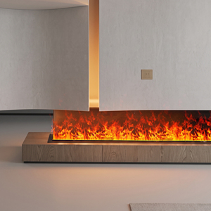 <span class=keywords><strong>Chimenea</strong></span> Eléctrica Decorativa de Lujo con Llama Fría 3D Personalizable, <span class=keywords><strong>Chimenea</strong></span> de Vapor de Agua con Control por Aplicación TUYA - Product Image 1