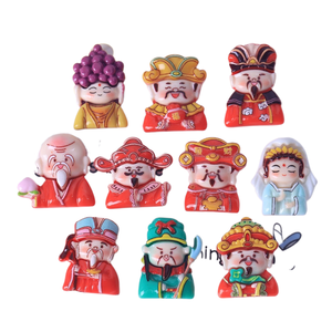 Nouvel An Chinois : Accessoires de Bijoux Personnalisés en Résine DIY, Patchs et Matériaux pour Voitures, Motif Guanyin Bodhisattva, le Dieu de la Richesse - Product Image 1