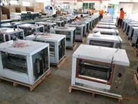 Four à rôtissoire horizontal commercial au gaz, gril rotatif automatique pour poulet
