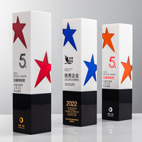 Trofeo de Resina Personalizado Creativo y Colorido para Competencia, Recuerdo con Impresión UV Transparente