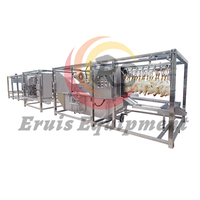 Ligne d'abattage de volaille Eruis entièrement en acier inoxydable 304 automatique poulet Flucker plume plumage volaille plumeuse poule tueur