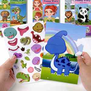 Pegatinas Creativas de Navidad con Diseño de Panda, Princesa y Animales para Niños y Niñas, Regalo Perfecto para Entrenamiento de Concentración, Manualidades DIY - Product Image 3
