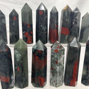 Chất Lượng Cao Châu Phi Rồng Máu Đá Pha Lê Tháp Chữa Bệnh Số Lượng Lớn Thủ Công Mỹ Nghệ Điểm Tự Nhiên Châu Phi Máu Tháp - Product Image 2