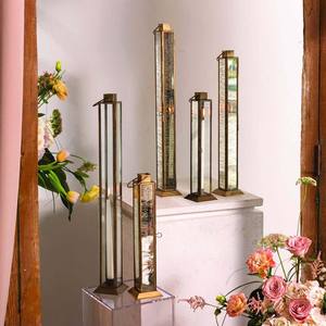 <b>Tall</b> Candle <b>Lantern</b> with Column for Wedding for Home Hotels & Restaurants 2024 Best Home Decor Olor Glass Candle T-Light <b>Lantern</b> - Product Image 2