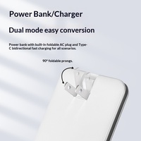 Vente flash - Batterie externe portable avec une grande capacité de 10000 mAh, charge rapide 22,5 W, câble intégré et impression de logo personnalisable