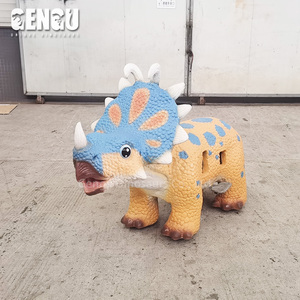 Pequeño Dinosaurio Montable para Niños para Centros Comerciales, Eventos Públicos y <span class=keywords><strong>Parques</strong></span> <span class=keywords><strong>de</strong></span> Aventuras, Hecho <span class=keywords><strong>de</strong></span> Metal Resistente - Product Image 1
