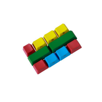 OEM Profile Keycaps Function Area R G B Y 10-Keys Set Custom PBT Keycaps Top/Side Printed Blank Keycap