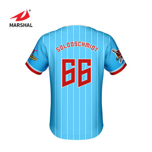 Men baseball clothing collar no brand baseball uniform tops - Product Image 6