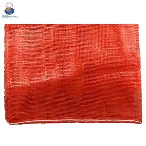 GRS Eco Friendly Factory Wholesale Polypropylene PP Tubular Leno Fruit Vegetable 25kg Mesh Net Bags