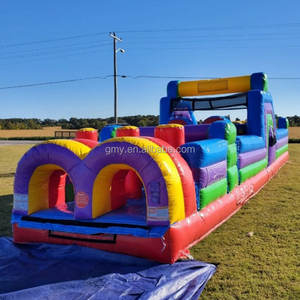 Parcours d'obstacles gonflable <span class=keywords><strong>de</strong></span> haute qualité et coloré, château gonflable, parcours d'obstacles extérieur pour location - Product Image 2