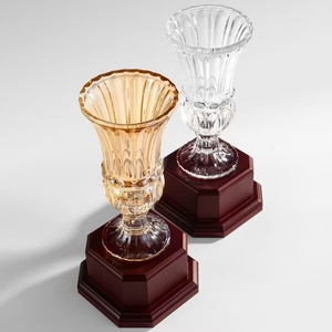 Trofeo de Cristal ADL para Golf y Baloncesto con Base de Madera, Parte Superior Pintada y Grabado Artesanal con Acabado Arenado - Product Image 4