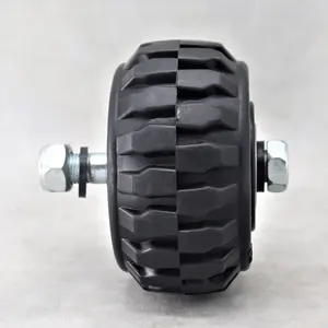 S-S Rubber Silent Caster Off Road Wheels 100 125 150 200 Mm All Terrain