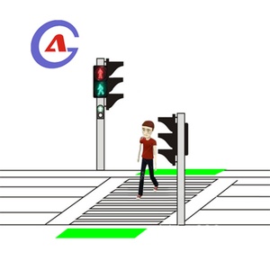 เซมาฟอโรทราฟิโค่อัจฉริยะสีเขียวแดงสำหรับติดพื้นประหยัดการติดยาเสพติดจากโทรศัพท์ - Product Image 2